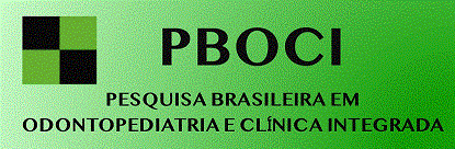Logomarca do periódico: Pesquisa Brasileira em Odontopediatria e Clínica Integrada